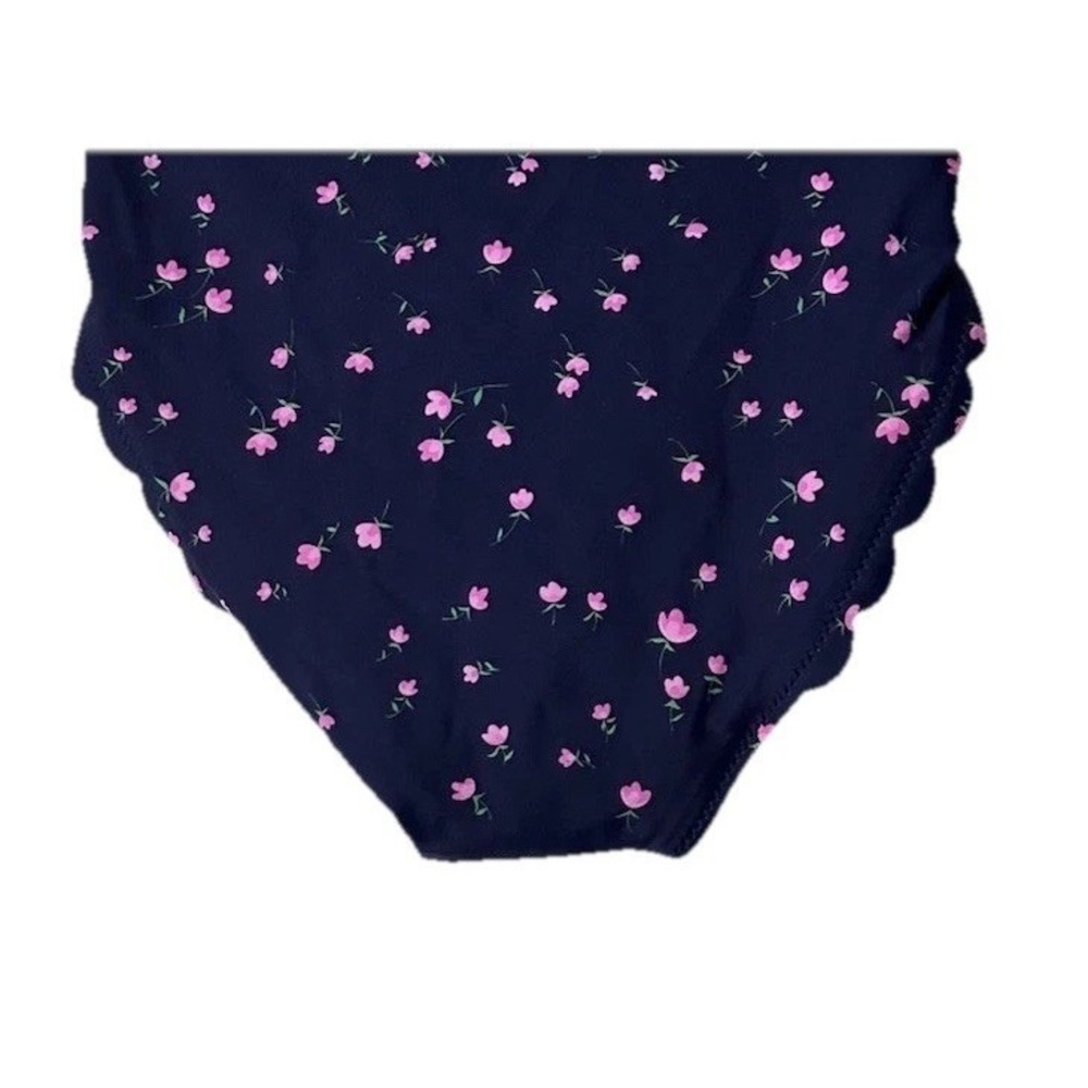 NWT J.Crew Womens 2 Piece Blue Floral Swim Suit Bikini Size XXS - Picture 12 of 14